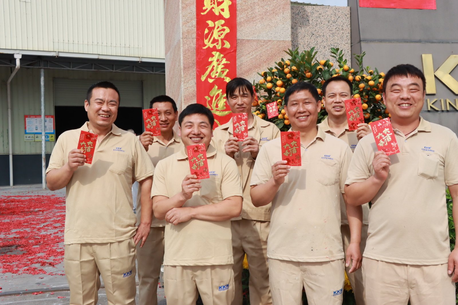 KKR Workers Get The Red Envelope for a Lucky Start
