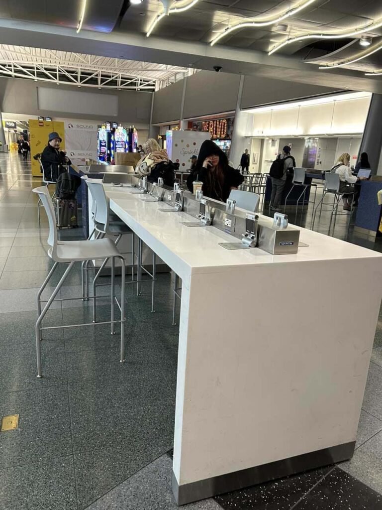 airport solid surface bar table